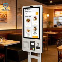 Standee pago quiosco centro comercial publicidad pantalla táctil quiosco soporte restaurante Pos máquina
