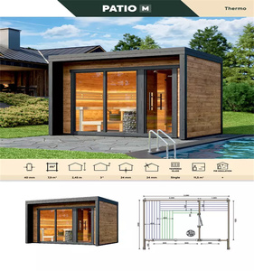 Sauna personalizzata della fabbrica della Cina per 6 persone sauna intelligente tradizionale per usare la cabina all'aperto - Product Image 4