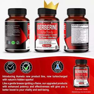 Supplément à base de plantes OEM ODM capsules de berbérine avec cannelle de Ceylan curcuma chardon-Marie melon amer soutien coeur bien-être - Product Image 6