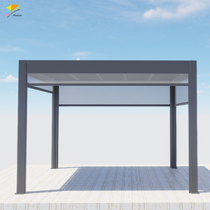 Моторизованная уличная пергола, водонепроницаемая садовая пергола, алюминиевая уличная пергола, беседка для улицы - Product Image 3