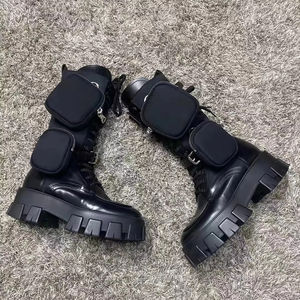 Bottes de marche personnalisées toutes saisons 2026 – Bottes de mode mi-mollet à bout rond en cuir véritable avec amorti, antidérapantes et imperméables - Product Image 1