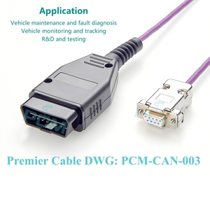 OBD-II để DB9 dữ liệu logger OBD2 16pin có thể xe buýt cáp cho tự động xe tải xe buýt xe bảo trì chẩn đoán Màn hình thử nghiệm - Product Image 6