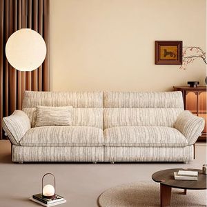 Nuevo Sofá de Lino y Algodón Lavable y Desmontable, Sofá Recto Estilo Nube, Sofá Retro de Estilo Chino para Sala de Estar - Product Image 1
