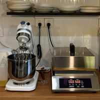 Machine à crêpes commerciale à double tête, machine à soufflés automatique multifonctionnelle, machine à gaufres soufflées