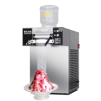 Machine à glace à neige en forme de bonhomme de neige à vitesse infinie avec tambour fileté 304, machine à glace à neige automatique, machine à glace en flocons