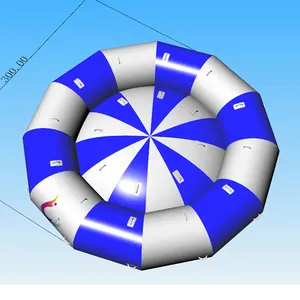 商业经典高品质充气麻花船水管漂浮充气浮球浮筒适用于户外