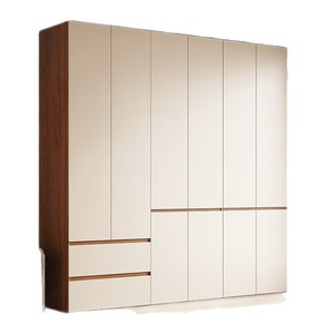 Armadio per Camera da Letto in <span class=keywords><strong>Pino</strong></span> Europeo con Spazio di Archiviazione, Design Moderno Minimalista, Stile Crema, Arredamento per Camera da Letto - Product Image 1