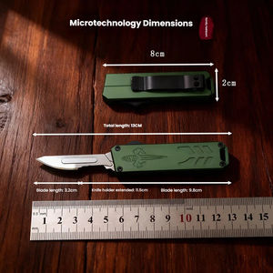 Cuchillo plegable multiusos mini portátil de aleación de aluminio, cuchillo plegable EDC multifunción. - Product Image 3