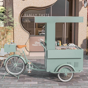 Galvanized Steel Reverse Trike Style Three Wheel Mobile <strong>Cart</strong> Integrated Cooking System Snack Vending Business <strong>Food</strong> Trailer - Product Image 2