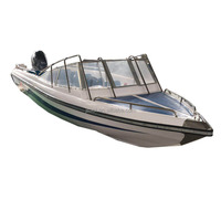 Bateau à vitesse de bonne qualité, fabriqué en chine, coque en fibre de verre, moteur de pont de ville, visualisation, gilet de sauvetage électrique, dock, cabine en acier inoxydable