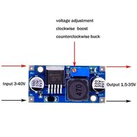Konverter DC-DC Buck Adjustable Grosir LM2596S 3A Modul Catu Daya Step-Down LM2596