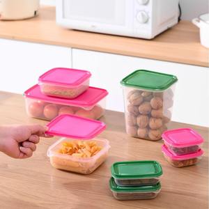 Juego de refrigerador de plástico de 17 piezas para almacenamiento de alimentos, caja de almacenamiento <span class=keywords><strong>Rectangular</strong></span> para frutas refrigeradas, caja de PP - Product Image 3