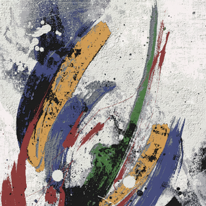 Alfombra Moderna Abstracta Adiva Jacquard, Hecha a Máquina, Resistente a las Manchas, de Polipropileno, con Base de Hilo de Yute de Pelo Alto, para Uso Doméstico - Product Image 1