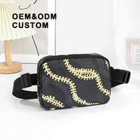 Hot Selling Custom Private Label Kids Heuptas Heuptas Hawaii Print Nylon Riem Tas Waterdicht Leger Crossbody Telefoon Etui