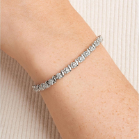 Premium gepolijste diamanten armband Luxe armbandje Exquise handgemaakte sieraden Ideaal cadeau Verloving Valentijnsdag Feestdag