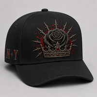 Casquette de baseball personnalisée style Old English, 5 panneaux, visière incurvée, style Dad Hat, streetwear urbain West Coast, vente en gros, faible MOQ