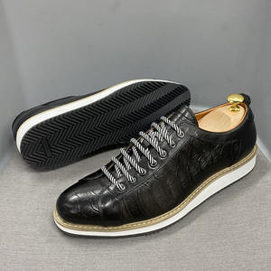 1216-7 scarpe da <span class=keywords><strong>uomo</strong></span> in vera pelle di alta qualità con lacci a punta tonda scarpe basse comode scarpe da passeggio Casual scarpe da ginnastica da <span class=keywords><strong>uomo</strong></span> - Product Image 3