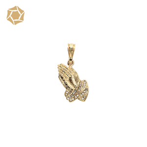 Collier pendentif en diamant Bergamote unique Elfic 6g Or, charmes religieux, prière, <span class=keywords><strong>bijoux</strong></span> hip-hop pour enfants - Product Image 4