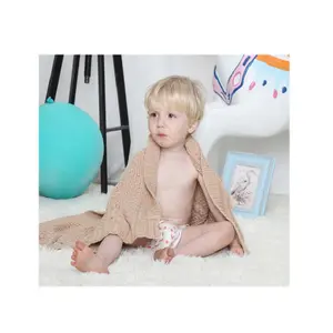 Хлопковый трос, супермягкое теплое дышащее одеяло для детской кроватки, пеленка для детской коляски, одеяло для пикника