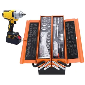 Combination 86 Pcs wrench Complete Socket Kit Repair Power Tool Kits