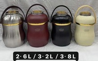 Draagbare 3,8L thermische kookpot van roestvrij staal, vacuümstoofpot met grote capaciteit, geïsoleerde voedselwarmer voor buitenpicknick en kamperen