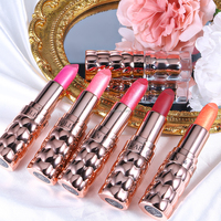 Rouge à lèvres hydratant végétalien longue tenue effet mat et brillant, idéal pour le quotidien et les soirées, maquillage de luxe scintillant, marque privée