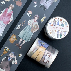 Fabricante de Rollos de Pegatinas Personalizadas de Alta Gama para Scrapbooking, Cinta PET Mate con Corte Kiss Cut y Etiqueta Circular - Product Image 1