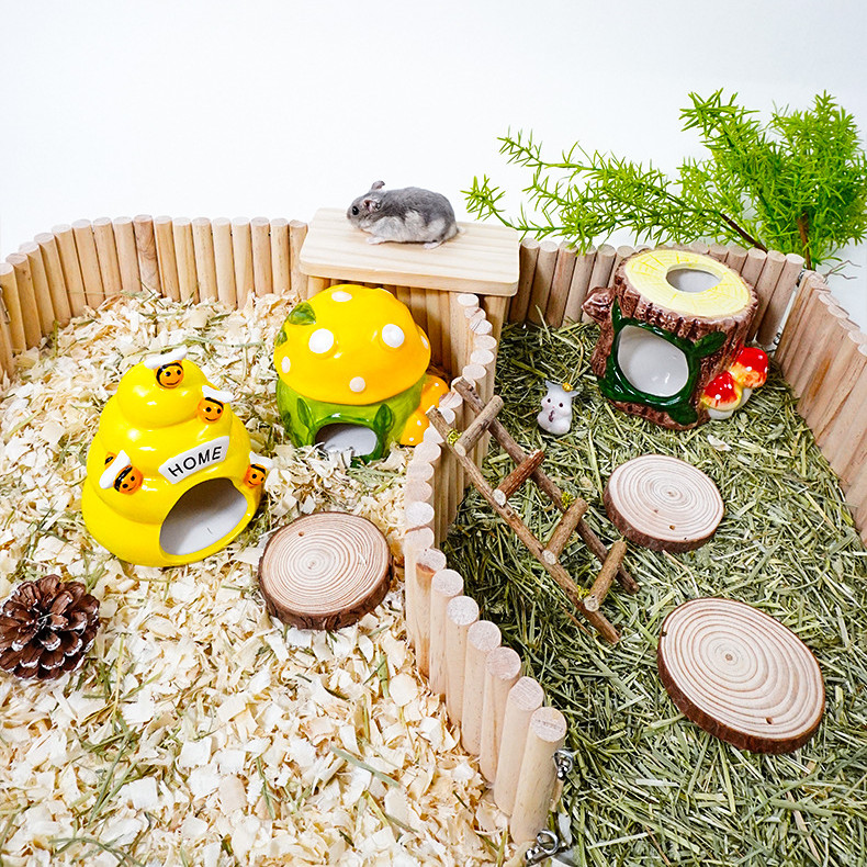 Keramik-Hamsterhaus Pilz-Form – 11x11x11 Cm, Blickdicht, Leicht Zu Reinigen, Für Hamster & Mäuse