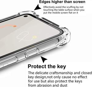 <span class=keywords><strong>Coque</strong></span> pour <span class=keywords><strong>Google</strong></span> <span class=keywords><strong>Pixel</strong></span> 4A, <span class=keywords><strong>coque</strong></span> de téléphone portable en Tpu, Ultra mince, Transparent, Absorption des chocs, Fundas - Product Image 3