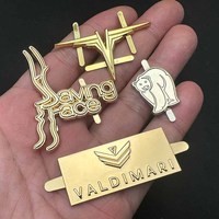 Etiquetas Metálicas Personalizadas con Logotipo para Bolsos, Placas de Metal con Nombre Estampado para Bolsos de Mano, Aleación de Zinc