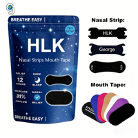 HLK Private Label Bandes buccales parfumées et bandes nasales 2-en-1 Kit anti-ronflement Retrait sans douleur