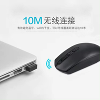 Gran oferta, ratón inalámbrico ajustable DPI 2,4G, ratón ergonómico inalámbrico para ordenador portátil, caja de Color con batería de 2,4G silenciosa