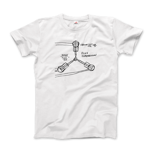 Flux Capacitor Sketch From <b>Back</b> to the Future <b>T</b>-Shirt - Product Image 4
