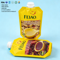 Pochette Doypack Feiao en plastique avec bec verseur pour jus, eau, sauces et autres liquides