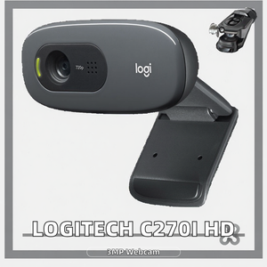 Pour Logitech <span class=keywords><strong>C270i</strong></span> HD 720P Mini <span class=keywords><strong>Webcam</strong></span> USB noir avec microphone intégré et capteur CMOS pour bureau à domicile et bureau/ordinateur portable - Product Image 2