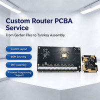 Carte PCBA de routeur haute vitesse, assemblage PCBA réseau personnalisé avec contrôle d'impédance, passerelle industrielle et équipement réseau IoT.