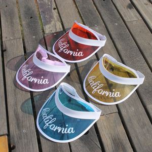 Visière transparente réglable avec bande élastique, logo personnalisé, protection UV, chapeau publicitaire d'été pour l'extérieur - Product Image 5