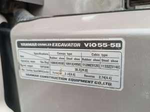 Mini pelle japonaise Yanmar 55 Vio55 Vio50 Vio40 mini pelle de 5 tonnes à utiliser en vente yanmar vio55b pelle yanmar d'occasion - Product Image 4