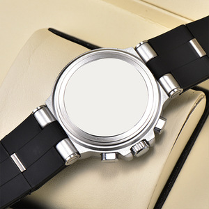 Reloj Cronógrafo de Cuarzo para Hombre, Estilo Deportivo de Carreras, Esfera Panda, Correa de Silicona y Acero Inoxidable, Fecha de 24 Horas, Luminoso - Product Image 2