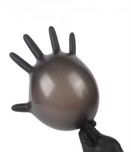 ถุงมือไนไตรล์ไวนิลสีดำแบบใช้แล้วทิ้งถุงมือผสมไนไตรล์ปราศจากผง - Product Image 1