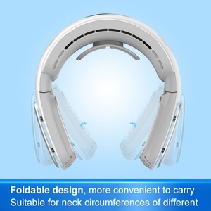 Nouveau ventilateur de cou rafraîchissant sans fil, portable, pliable, USB, mini-ventilateur de cou pour extérieur - Product Image 4