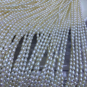 Cost Effective 3-4mm Rice <b>Beads</b> Loose Freshwater Pearl Necklace <b>Bracelet</b> DIY Handmade Materials Natural Freshwater Pearls - Product Image 3