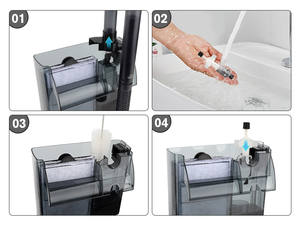 ปั๊มน้ำแข็งแรงสำหรับตู้ปลาแบบแขวนด้านบน พร้อมกล่องกรองภายในแบบลิ้นชัก - Product Image 4