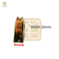 Poulie à rouleaux en fer robuste 80mm V rainure porte roue avec support porte coulissante piste à rouleaux pour entrepôt villa