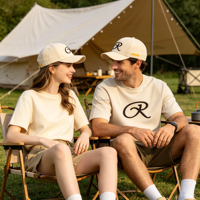 Casquette de baseball réglable 6 panneaux de haute qualité avec motif lettres et logo personnalisé pour usage quotidien