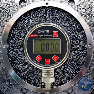 Manomètre hydraulique numérique LCD XINYIYB YW-100A 100 mm en acier inoxydable, jauge de vide 0-100 Mpa, montage inférieur pour gaz - Product Image 2