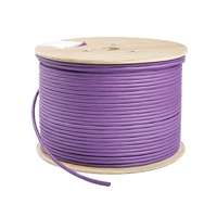 Kabel jaringan Ethernet kecepatan tinggi, 305m 4 twisted 24awg cat 7, kawat berpelindung SFTP