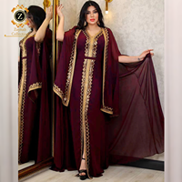 Abaya de Luxe Zaynab pour Femmes Musulmanes, Robe de Soirée Dubaï Élégante, Jalabiya