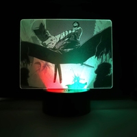 Figuras de plexiglás grabadas con foto real, lámpara 3d de enfermera, luz led nocturna, diseños de anime, luz usb y batería para enfermería