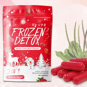 Gefrorene Detox Abnehmen Entgiftung kapsel Gewichts verlust Pillen schlanke flache Bauch Kräuter diät Fat burner Kapseln